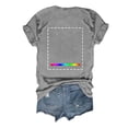 thumbnail image 6 of Women Summer Tops Summer Tops For Women 2025 Crew Neck Short Sleeve Plus Size Dressy Casual Shirts Blouses Trendy Wrap Long Fall Big Tee Shirts for Scrub Undershirts Long Sleeve Stretchy Grey S, 6 of 8
