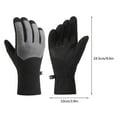 thumbnail image 3 of Linnome Men's Winter Full Finger Gloves Touchscreen Enabled Warm Windproof Non Slip Accessory for Outdoor Activities, 3 of 7