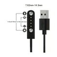 thumbnail image 4 of CNKOO Smart Watch Magnetic Fast Charging Cable - USB to 4-pin Connector  Compact and Durable  Perfect for Travelers  Black  23.62inch Wire Length  Magnetic Design. Available in 7.62-14.3m, 4 of 7