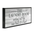 thumbnail image 3 of Stupell Industries Laundry Sorting Out Life Typography Black and White Planked Look, 13 x 30,Design by Kimberly Allen, 3 of 5
