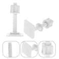 thumbnail image 3 of HONMEET 4Pares Tornillos Para Asiento De Inodoro Plástico Fijación Práctica Montaje Inferior, 3 of 8
