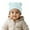D09-Sky Blue, variant on RMGVDSD Baby Beanie Winter Hat With Bear Ear Infant Winter Knitted Hat For Kids Cute Stretchy Warm Cap For Boys Girls Soft Knitted Skull Cap Comfort Versatile 0-3 Months
