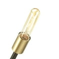 thumbnail image 6 of Progress Lighting Astra 6-Light Chandelier, Antique Bronze, Steel, Space-Age Design, Satin Brass Finish, No Shade, 6 of 15