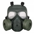 thumbnail image 1 of Máscara de gas protectora táctica Airsoft, gafas de protección ocular de cara completa, máscara de gas de calavera tóxica simulada con ventiladores de filtro para juego de pistola de aire comprimido,, 1 of 7