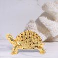 thumbnail image 6 of Raindrops Metal Mini Turtle Model Alloy Turtle Model Mini Animal Crafts Mini Animal Decoration, 6 of 8