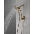 thumbnail image 2 of Delta Ashlyn 17 Series Dual-Function Shower Faucet Set with In2ition 2-in-1 Dual Shower Head with Handheld Spray, Gold 2-Handle Valve Trim Kit, Champagne Bronze (Valve Not Included), 2 of 8