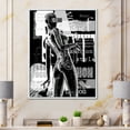 thumbnail image 2 of Designart 'Black and White Cyborg Body I' Modern Framed Canvas Wall Art Print, 2 of 5
