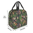 thumbnail image 3 of Easygdp Forest Animals And Plants Bolsa Térmica Premium - Tela Oxford Impermeable, Gran Capacidad, Bolsillo Frontal, Unisex para Trabajo, Escuela, Actividades al Aire Libre y Picnics, 3 of 8