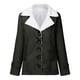 thumbnail image 2 of Abrigo de invierno para mujer, abrigo de felpa grueso y cálido, elegante abrigo liso y mullido, chaqueta clásica de invierno con capucha y manga larga con solapa y botones, chaqueta de, 2 of 5