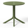 thumbnail image 2 of WestinTrends Playa 31.5" Round Plastic Outdoor Patio Dining Table for 4, Olive Green, 2 of 14