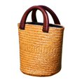 thumbnail image 2 of Bolso de playa hecho a mano de estilo veraniego, bolso tejido, bolso de mano, bolsos informales para Pequeña Hugo bolso de paja, 2 of 10