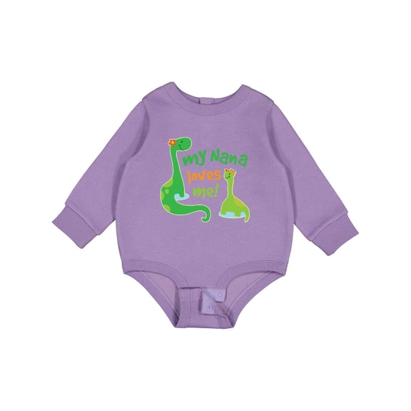 Inktastic My Nana Loves Me Grandson Baby Fleece Bodysuit
