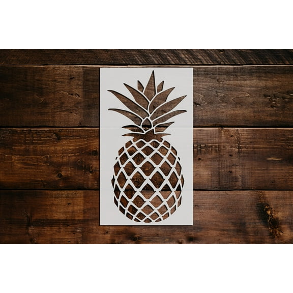 Pineapple Stencil - Art and Wall Stencil (3"x6")