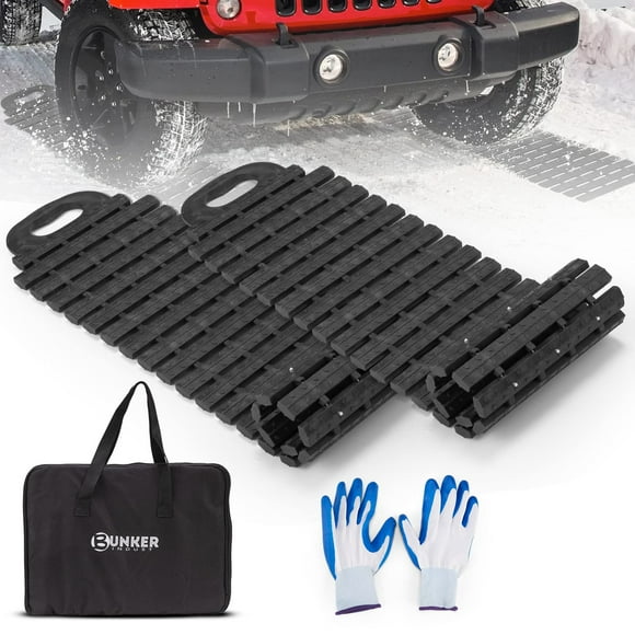 Alfombrillas de tracción para neumáticos BUNKER INDUST Portable Recovery 4X4 (paquete de 2)