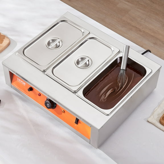 VEVOR Chocolate Tempering Machine Chocolate Melting Pot 26.5 Lbs 3 Tanks