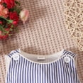 thumbnail image 5 of Angala Baby Boys Girls Summer Sleeveless Striped Romper Bodysuit Casual Soft Outfit Playwear Cozy Stylish Baby Clothes 6-12 Months, 5 of 8