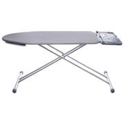TIVIT 18 x 47 3 Piece Ironing Board Cover and Pad, Italian Made, Upgraded Cover for Pro Board, Mabel Home Board, Phillips Easy8, Alumitek Treated Triple Layer Construction with Straps Color: Gra