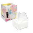 thumbnail image 1 of Jarra de cartón de leche de vidrio, jarra de cartón de leche Kawaii transparente, Mini jarra de crema, contenedor de 12 Oz, 1 Uds., 1 of 5