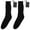 Black, variant on Winter,4.5V Thermal Socks Cotton Double-layer Warm Battery Heating Socks No Battery