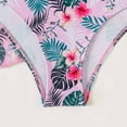 thumbnail image 6 of Lopeceal Women's Tropical Swimsuit Floral Printed Bathing Suit Sexy Bikini Sets with Long Beach Cover Ups 3 Piece Hawaiian Outfits, 6 of 8
