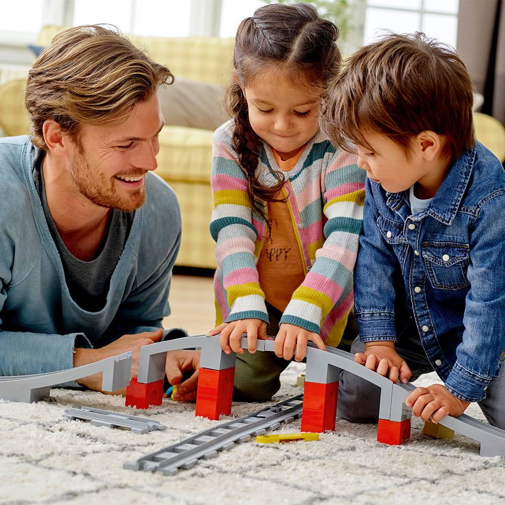 lego duplo train bridge and tracks