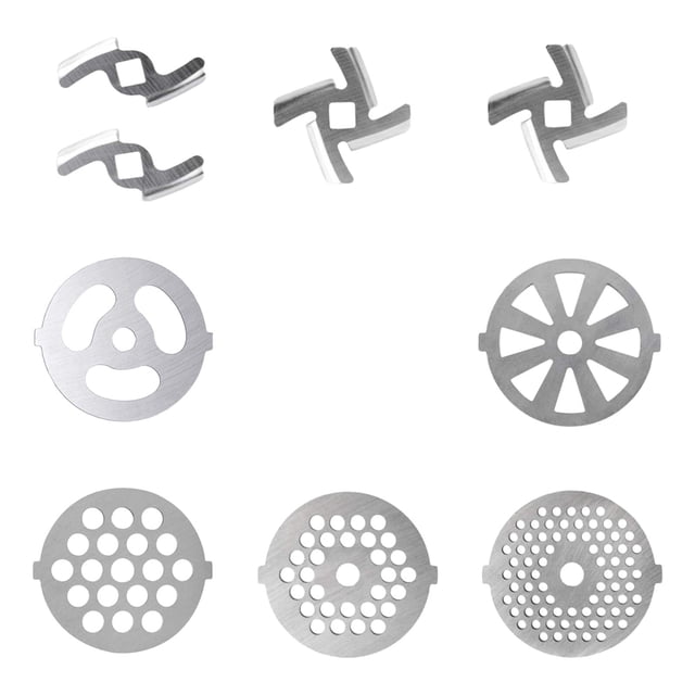 Meat Grinder Attachment,Meat Grinder Blade Set Food Grinder Accessories,Household Meat Grinder Plate Discs and Blade,Durable Meat Grinder Attachment Grinding blade,Meat Grinder Blade Food