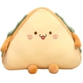 thumbnail image 1 of Oreiller canapé, jeter un pain de bande dessinée en peluche courte en forme de famille, 1 of 8