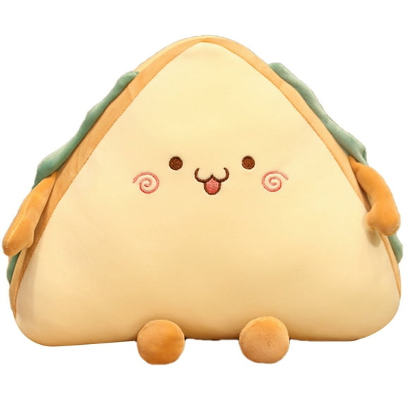 Juguete de peluche de simulación de comida, sándwich, pastel, lindo muñeco de pan relleno, almohada suave, cojín para sofá cama, regalo de cumpleaños para niñas.