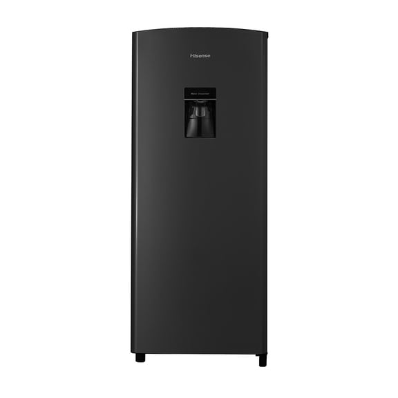 Refrigerador Hisense Una Puerta 7 Pies Negro RR63D6WBX Con Despachador de Agua
