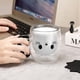 thumbnail image 5 of Tazas de gato, taza de café y té de vidrio de doble pared, lindas, para graduación, San Valentín, Día de la Madre, Pascua, Halloween, Navidad, regalos para mujeres, esposas, mamás, niñas, maestras., 5 of 5