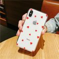 thumbnail image 1 of Heart Shape Ultra Slim Soft Rubber Case (Red) Cover For iPhone XS, 1 of 1