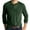 Green, variant on Aqestyerly tops for Men Men Long-Sleeve Beefy Muscle Basic Solid Pure Color Blouse Tee Shirt top Long Sleeve Round-Neck Blouses & Shirts