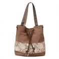 thumbnail image 4 of Sac Seau pour Femmes à Cordon, Sacs à Main Mode en Toile, Décontracté, Magasinage, Voyage, École, 4 of 7