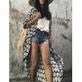 thumbnail image 6 of Bsubseach Loose Bathing Suit Cover Up Sexy Kimono 3/4 Sleeve Summer Cardigans for Women, 6 of 6
