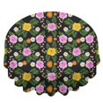 thumbnail image 2 of Pioneer Flower Floral Print Pattern Round Tablecloth 60 X 60 Inch, Wrinkle Resistant Wipeable Table Cloth for Kitchen Dining Picnic Patio Party, 2 of 6