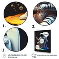thumbnail image 3 of Designart Astronaut Sitting On The Toilet III Canvas Wall Art, 3 of 5