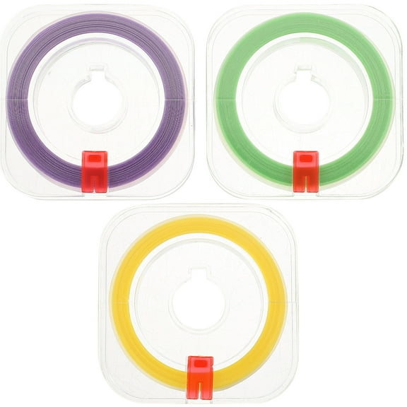 Monyance dental tape for teeth 3 Rolls Dental Polishing Strip Teeth Cleaning Tool(236.22X0.16X0.04Inches)