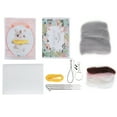 thumbnail image 1 of Kit de fieltro de aguja, fibra química de lana, manualidades de juguete hechas a mano con animales para principiantes(186# Ballet Hamster), 1 of 8