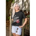 thumbnail image 3 of Love Bites Funny Single Valentine Day Women's Graphic T Shirt Tees Brisco Brands S, 3 of 5