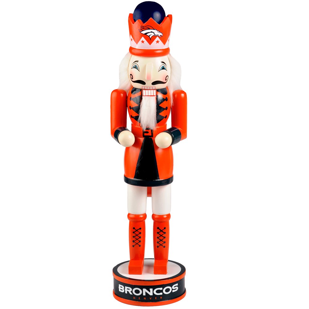 Denver Broncos 14" Decorative Holiday Nutcracker No Size Walmart