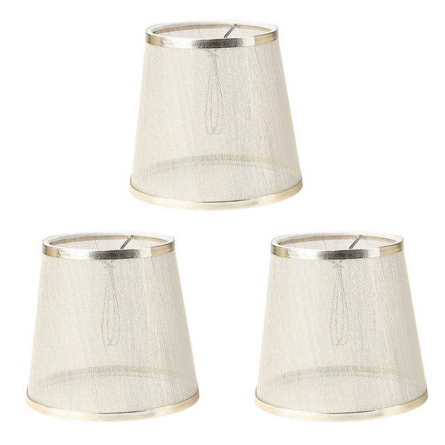 Toystoory Juego de 3 pantallas de lámpara gris, pantalla de tela de gasa transparente para iluminación de suelo de Iluminación novedosa Dorado Toystoory HA003677-01