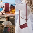 thumbnail image 5 of iPhone 16 Case ,Zipper Handbag Wallet Leather Cover with Crossbody Detachable Lanyard Strap, 5 of 5