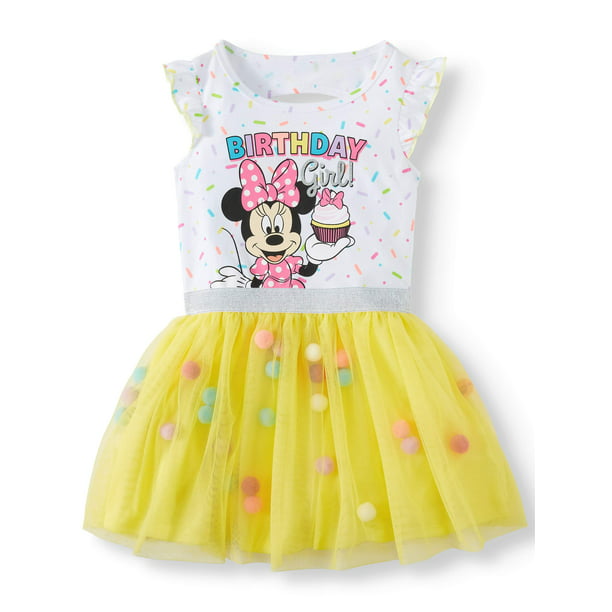 ziel vervormen Concessie Minnie Mouse Birthday Girl Tutu Dress (Toddler Girls) - Walmart.com