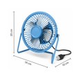 thumbnail image 2 of Ventilador USB Metálico Kimhi 6 Pulgadas Silencioso | Oficina Hogar Viaje Camping PC | Ajustable 4 Aspas, 2 of 4