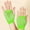 Green, variant on Rhinestone Fishnet Gloves Fingerless for Women Sparkly Short Mesh Net Arm Sleeves Warmers for Halloween Party