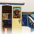 thumbnail image 3 of XYZCANDO Highland Cow RV Door Window Shade Floral RV Window Cover RV Accessories Easy to Install RV Black Out Curtains for Camper Windows 26'' X 17'' Travel Trailer Door Blackout Window Shade Blue, 3 of 7