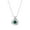 White, variant on 18K Yellow Gold Plated Sterling Silver Created Alexandrite June Birthstone Love Knot Pendant Necklace for Women Gift for Her