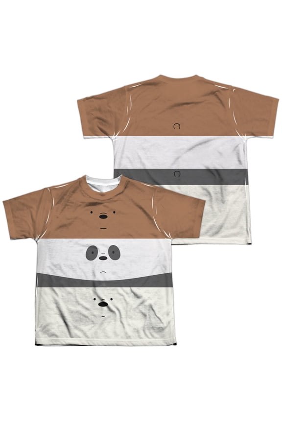 We Bare Bears - Stack (Front/Back Print) - Youth Short Sleeve Shirt - X-Large