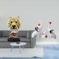 thumbnail image 2 of Escultura de mesa con cabeza de tigre y , estatua moderna de resina y cerámica, imagen realista, adecuada para decoración del hogar, sala de e, 2 of 8