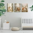 thumbnail image 3 of 3Pcs Safari Animals Nursery Canvas Wall Art Jungle Animals Cheetah Elephant lion Posters Print Kids Room Watercolor Pictures Wall Decor for Boy Girl and Baby Room wall decorationCanvas, 3 of 6